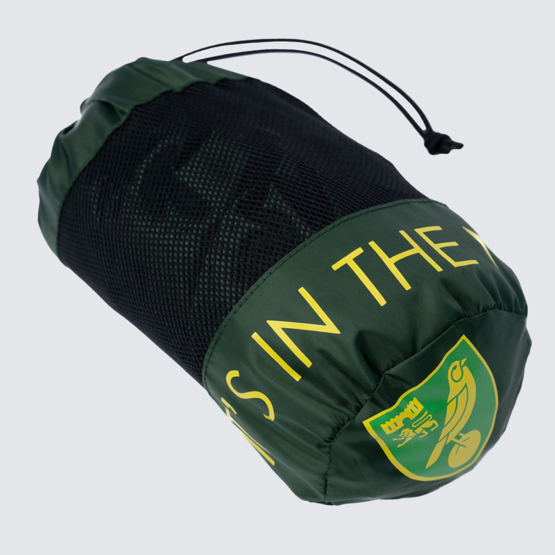 Junior Dark Green Packaway Rain Coat