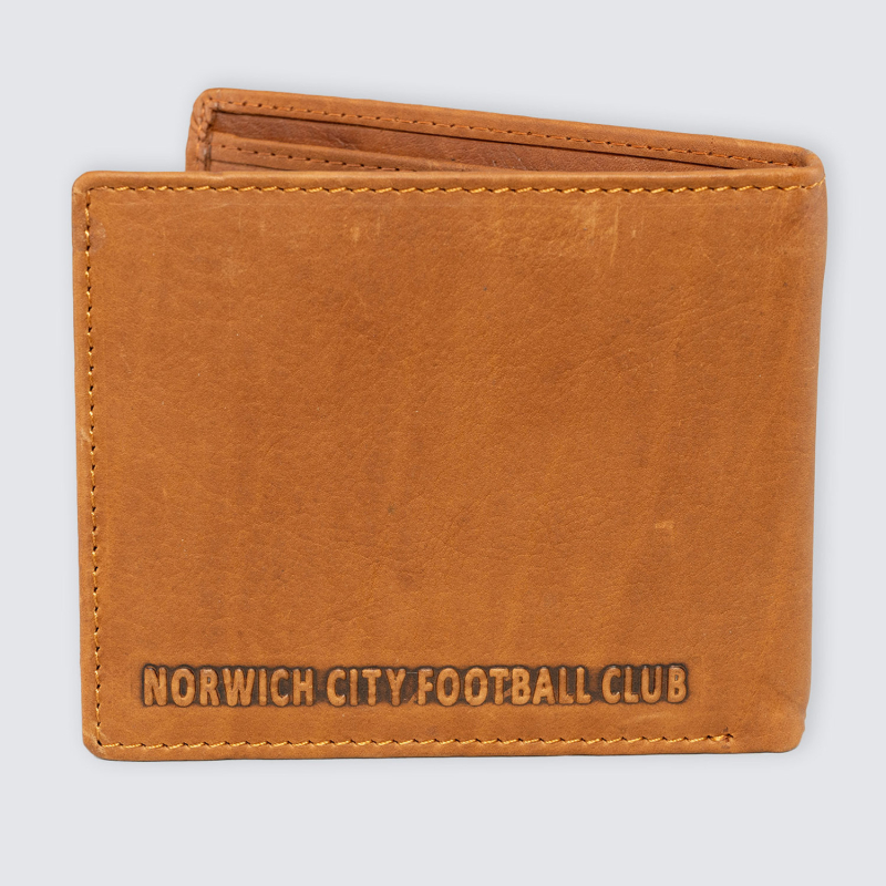 Tan Central Crest Leather Wallet