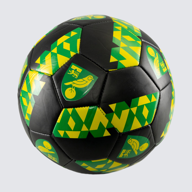 Black Geo Crest Football - Size 5