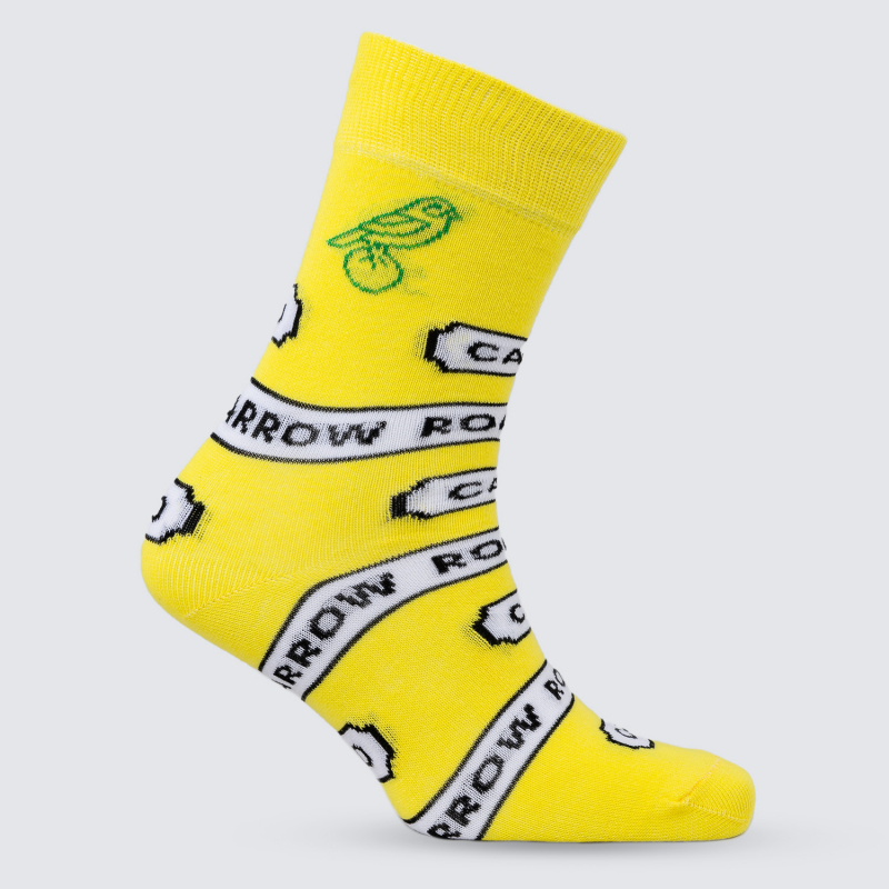 Yellow Street Sign Socks