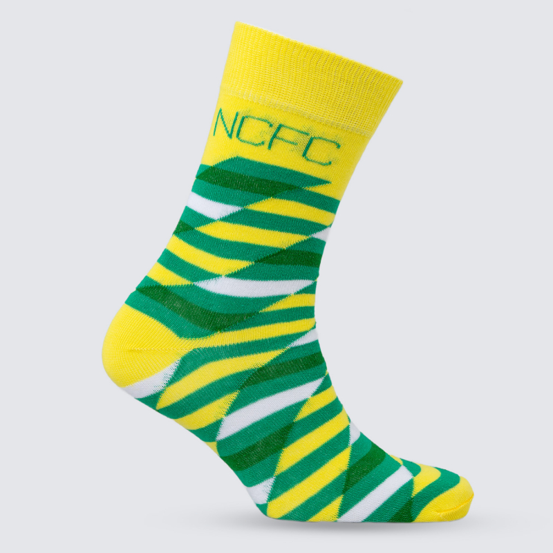 Yellow Check NCFC Socks