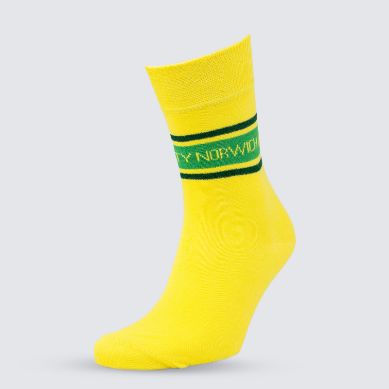 Yellow Norwich City Socks
