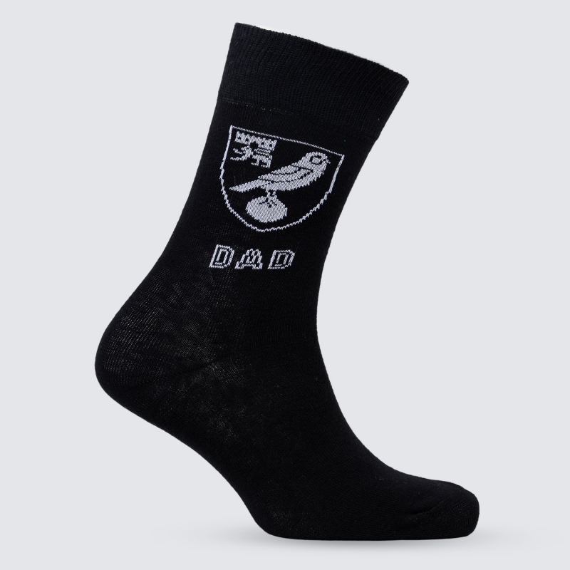 Black Tonal Dad Socks