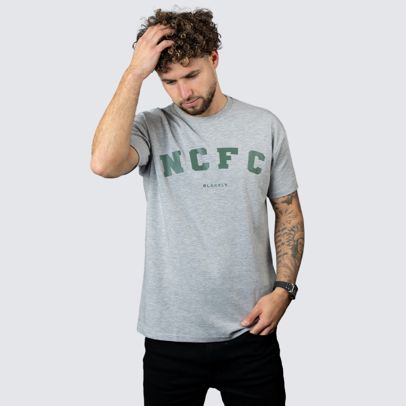 Blakely x NCFC Varsity T-Shirt Marl Grey