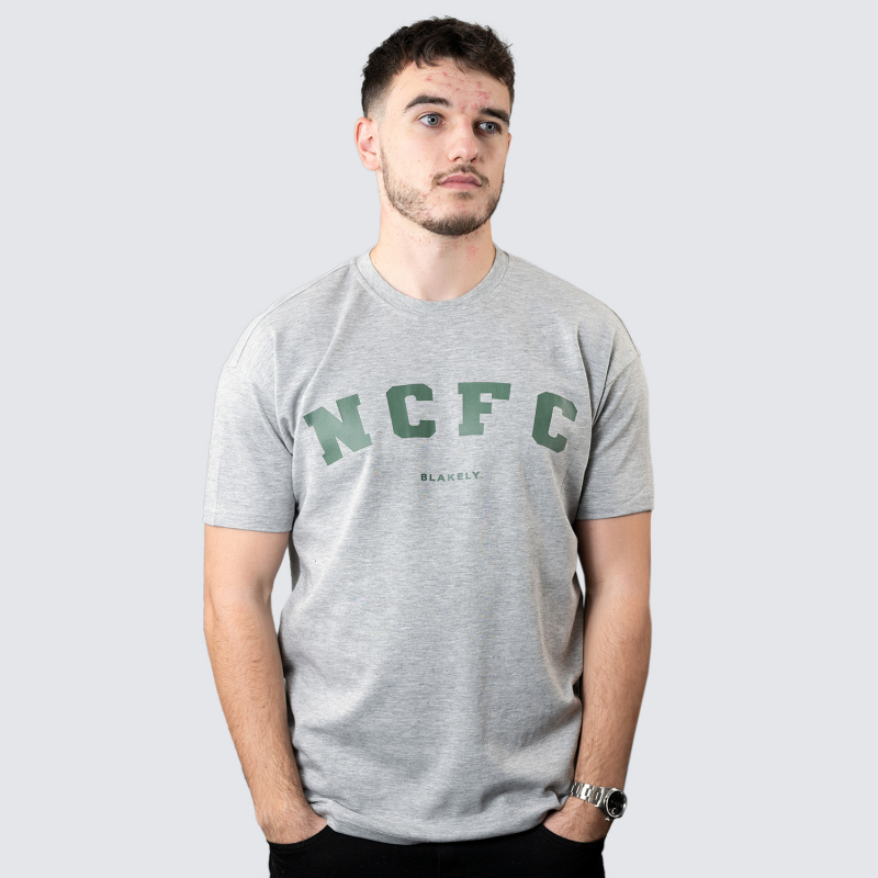 Blakely x NCFC Varsity T-Shirt Marl Grey
