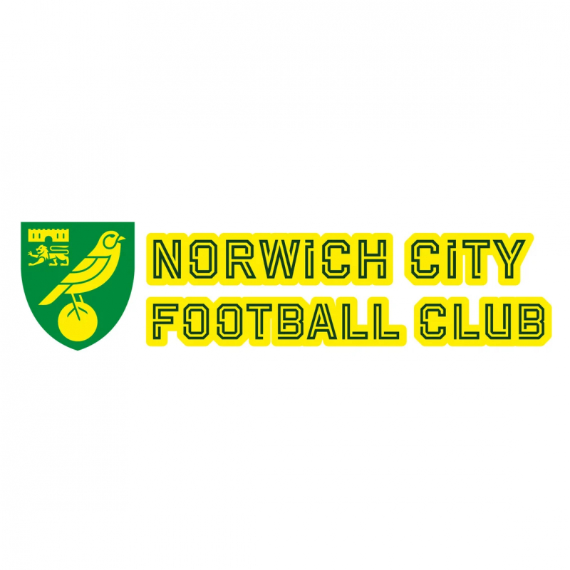 Norwich City FC - Crest & Club Name Wall Sticker