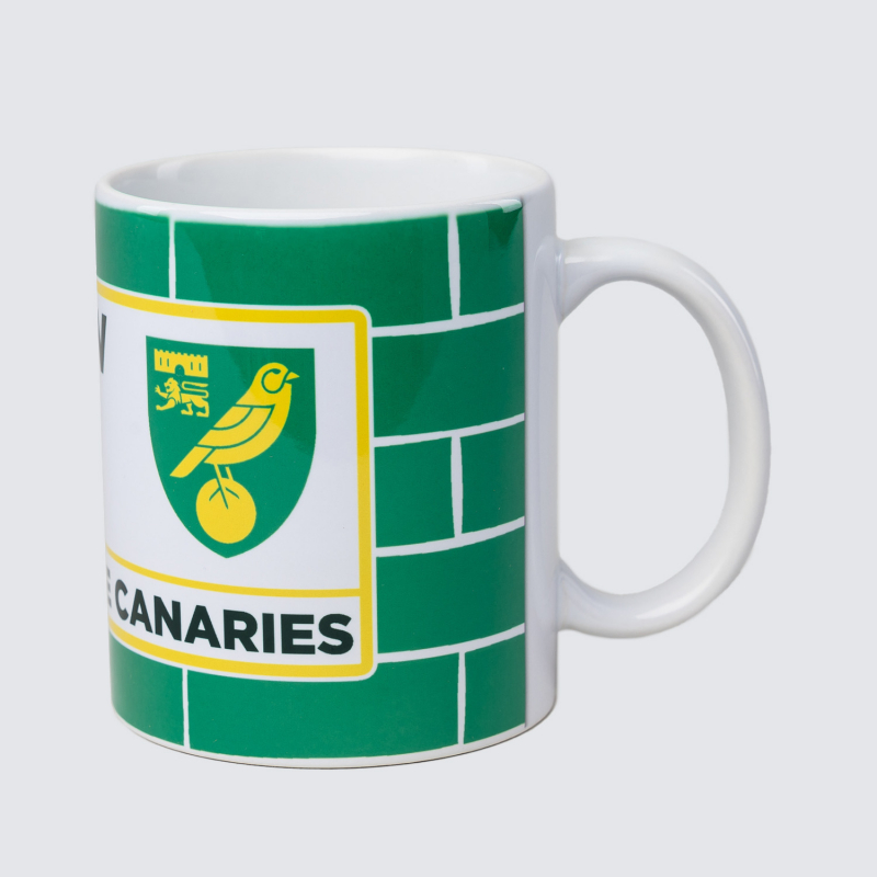 Carrow Road Street Sign Mug