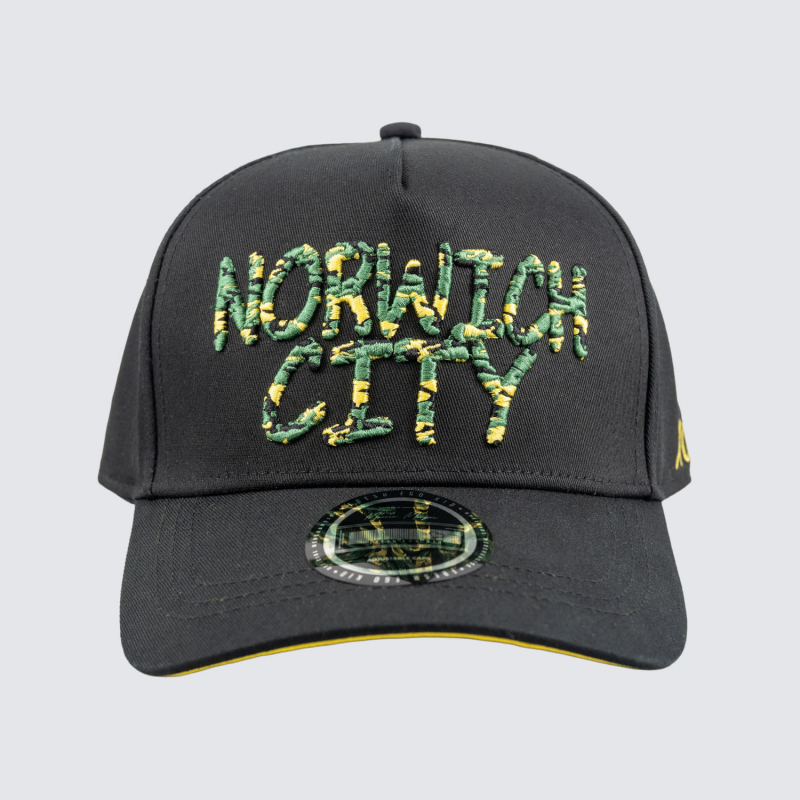 Norwich City Text Cap