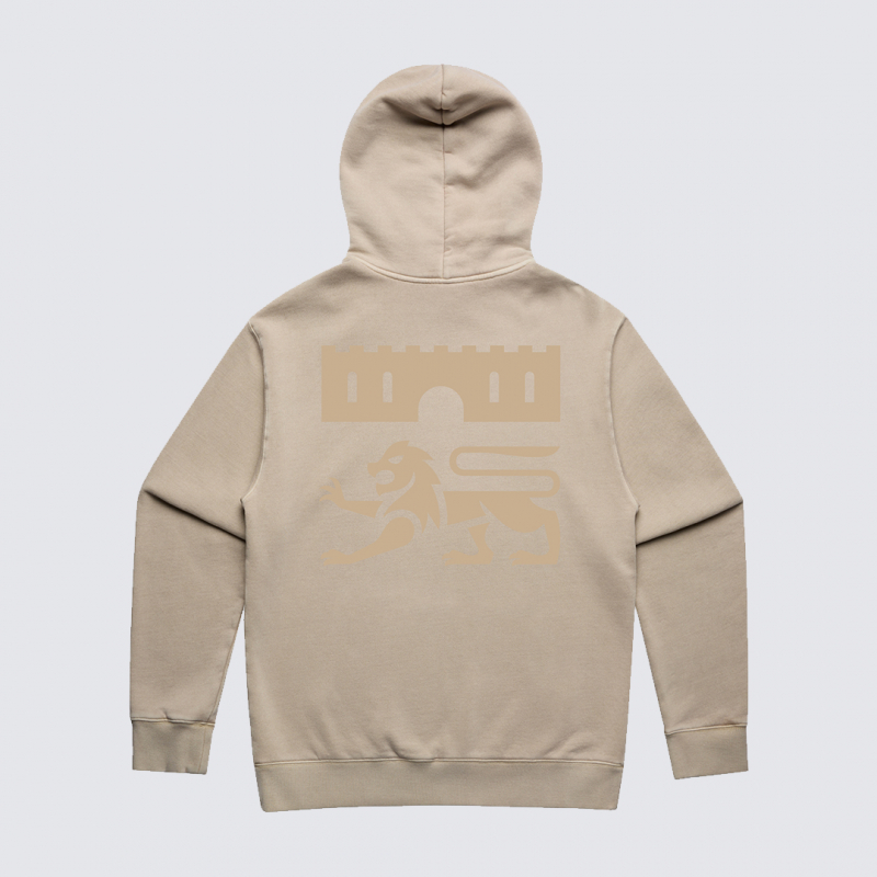 Norwich City Oversized Back Printed Hoodie Taupe