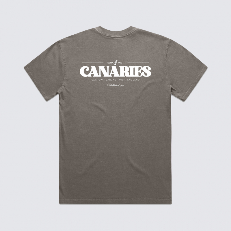 Norwich City Oversized Canaries T-Shirt Grey