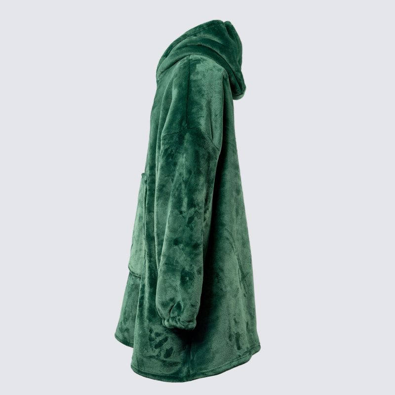 Luxury Debossed Crest Sherpa Hoodie Adult