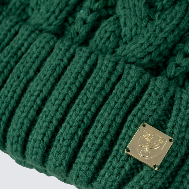 Norwich City Womens Green Bobble Hat 