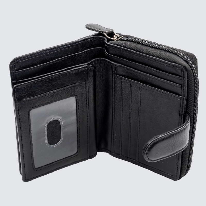 Ladies Black Leather Purse