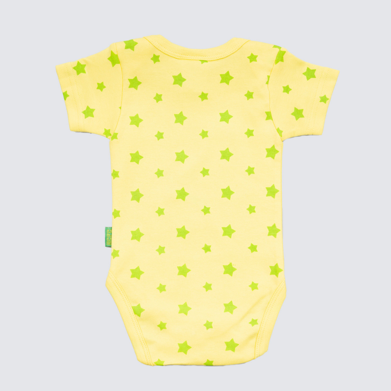 Norwich City Stars Bodysuit Lemon
