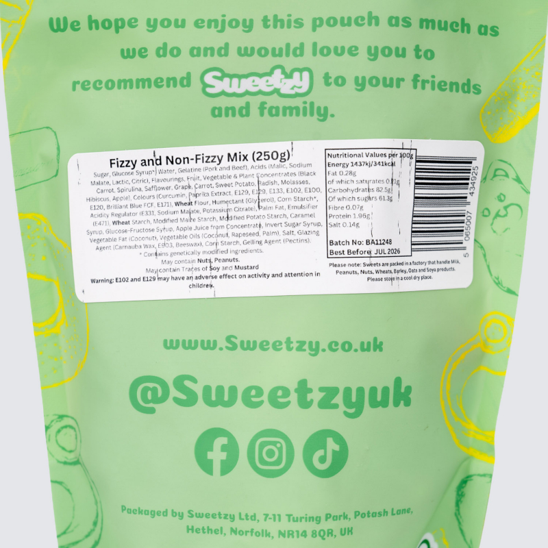 Fizzy and Non-Fizzy Pick 'n' Mix Pouch