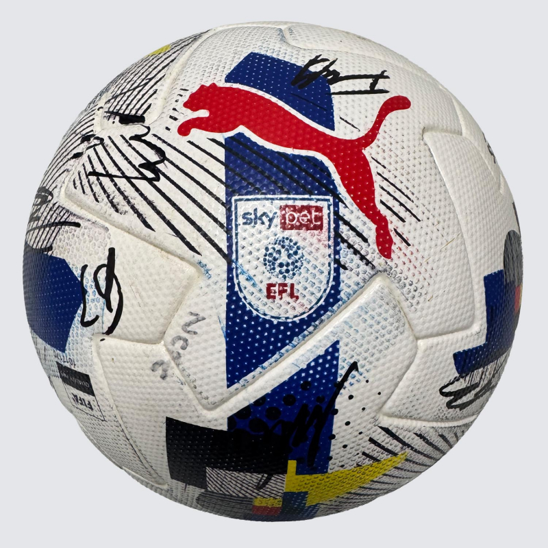 EFL 25/26 Issued Matchball - Squad Signed