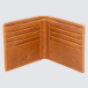 Tan Central Crest Leather Wallet