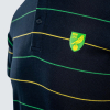 Adults Navy Stripe Crest Polo