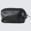 Real Leather Crest Wash Bag