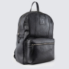 Real Black Leather Crest Backpack