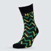Yellow Green Zig Zag NCFC Socks