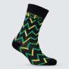 Yellow Green Zig Zag NCFC Socks