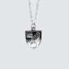 Silver Plated Crest Pendant and Chain
