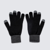 Norwich City Adult Black Crest Touch Gloves
