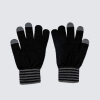 Norwich City Junior Black Crest Touch Gloves