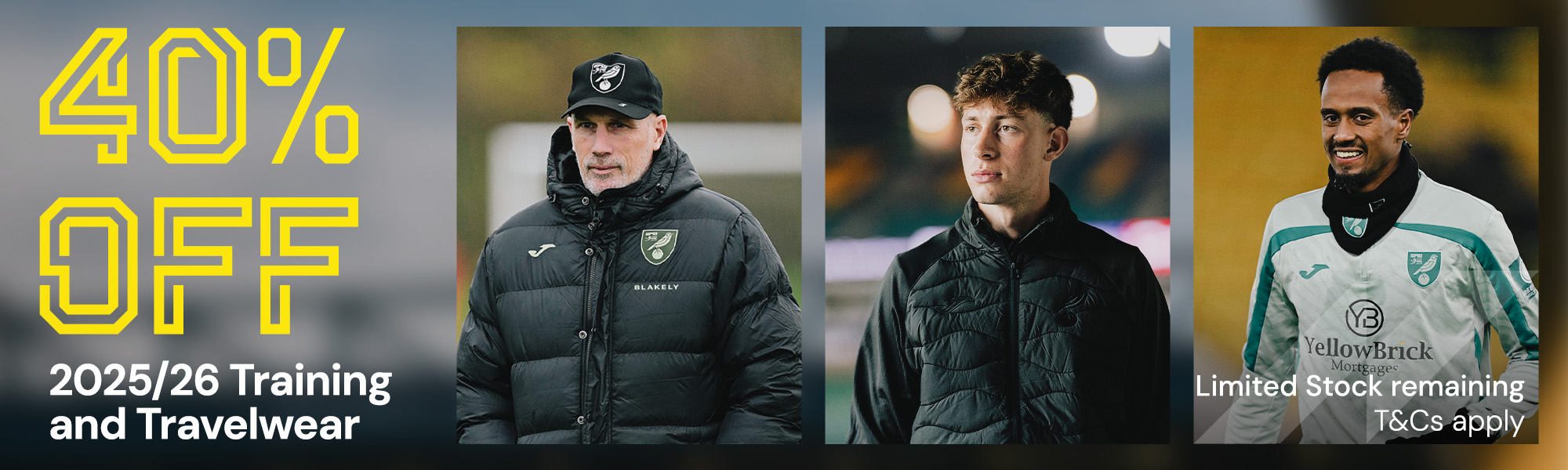 40% Off 2025/26 Training and Travelwear | Limited stock remaining | T&Cs apply