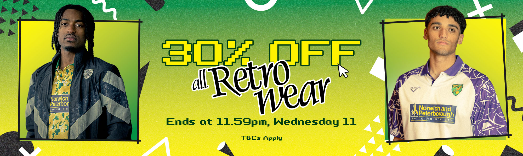 30% Off all Retro wear | Ends at 11.59pm, Wednesday 11 | T&Cs Apply