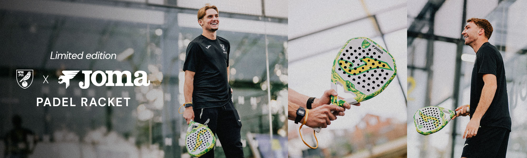 Limited Edition Norwich City x Joma Padel Racket