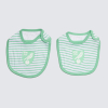 2 Pack Stripe Bibs