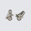 Silver Plated Bird On Ball Cufflinks