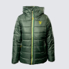 Womens Green Crest Quilted Jacket