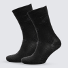 Black Tonal Grey Repeat Canary Socks 
