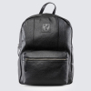 Real Black Leather Crest Backpack