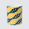 Wavy Canaries Text Mug