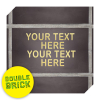 Barclay Stand Anthracite Double Brick - Gold Text