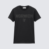 Norwich City Womens Black Crest T-Shirt