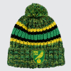 Norwich City Crest Bobble Hat Blk/Ylw/Grn