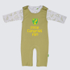 Norwich City Dinosaur Dungaree Set Mint