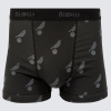 Mens Repeat Canary Boxer Short Black