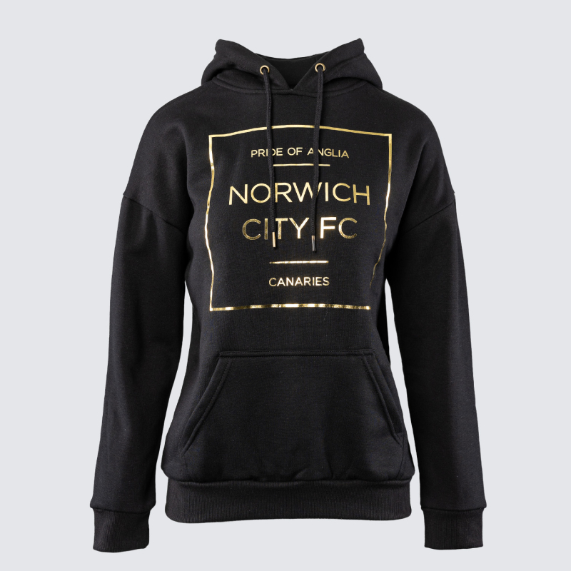 Ladies Gold Foil Hoody