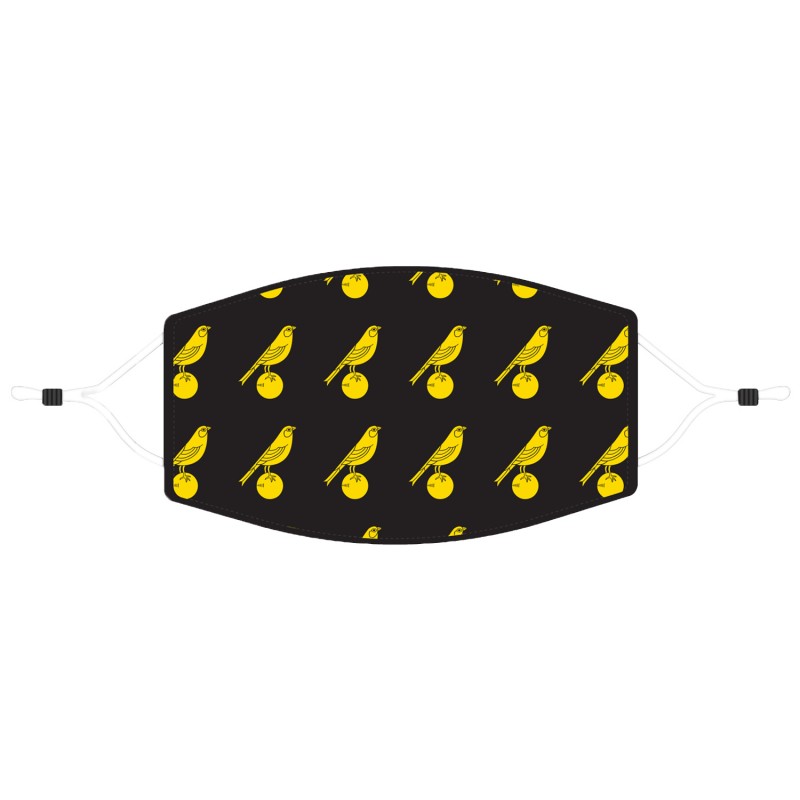 Face Mask Repeated Bird on Ball