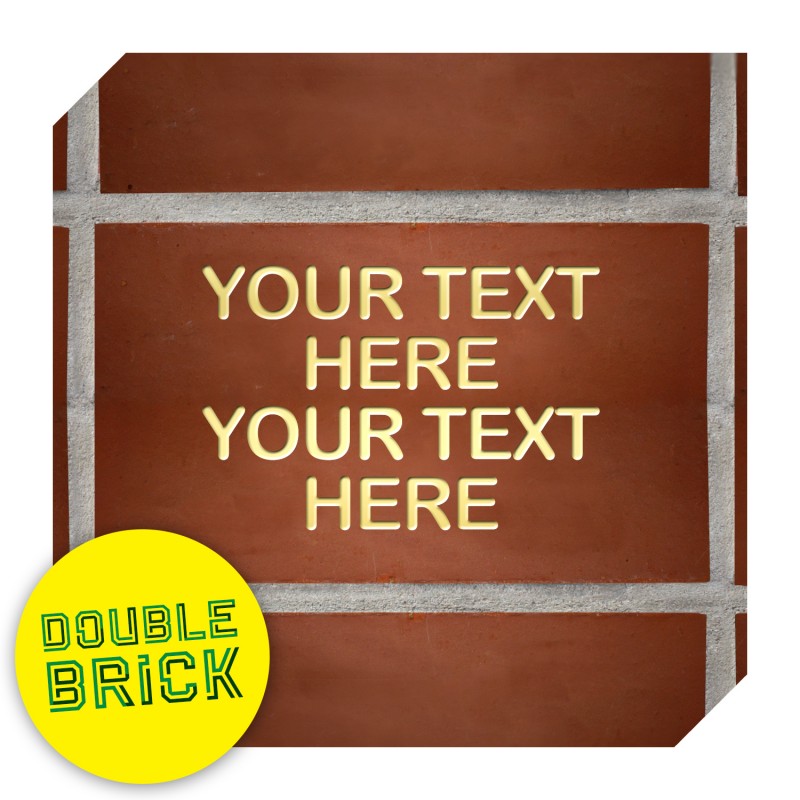 Barclay Stand Double Brick - Gold Text Barclay Stand Double Brick - Gold Text