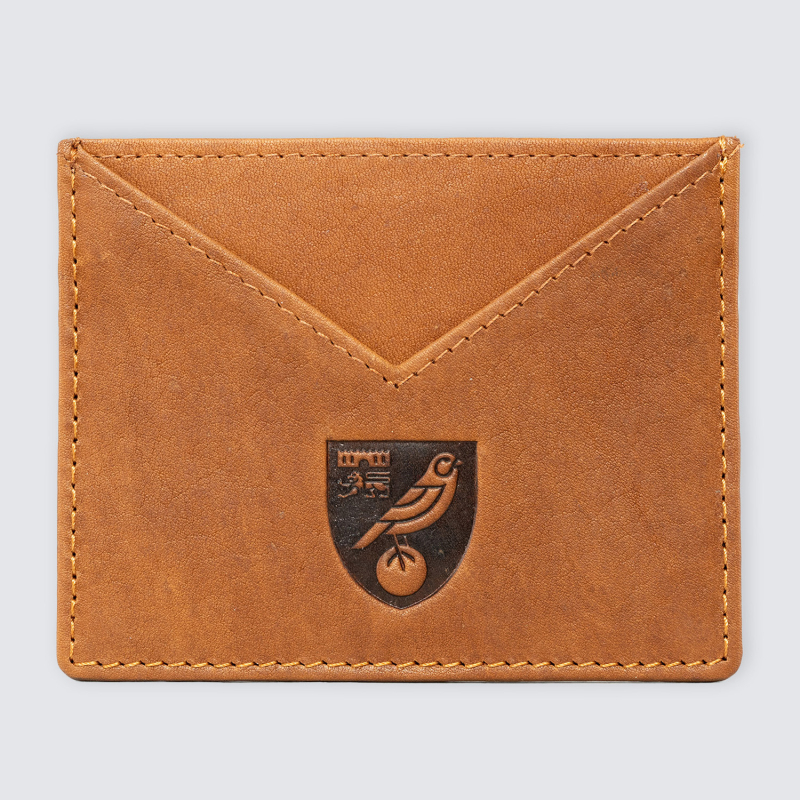 Tan Leather Card Wallet