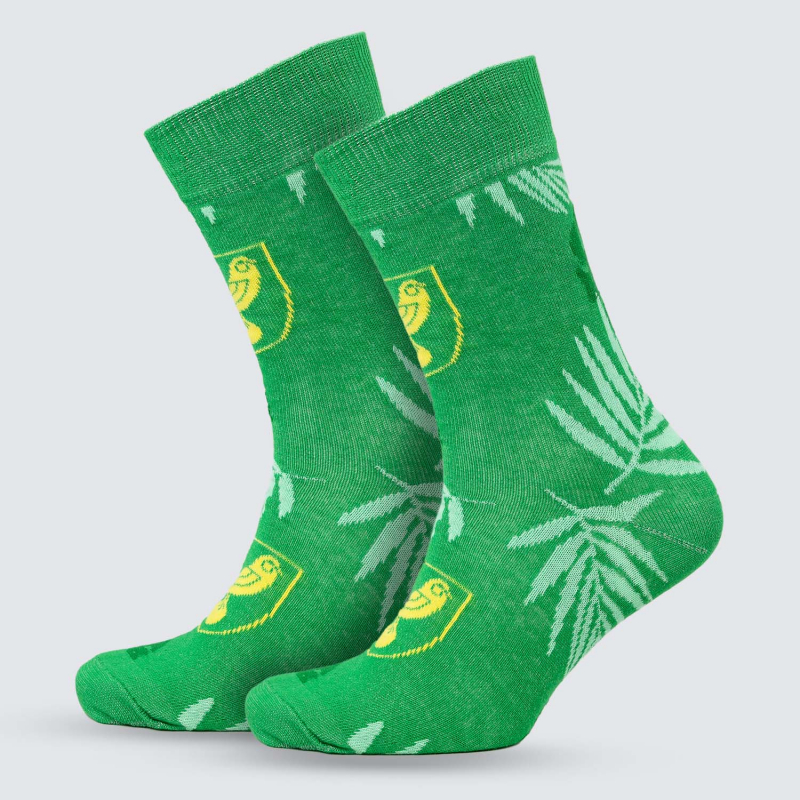 Green Hawaiian Crest Socks 