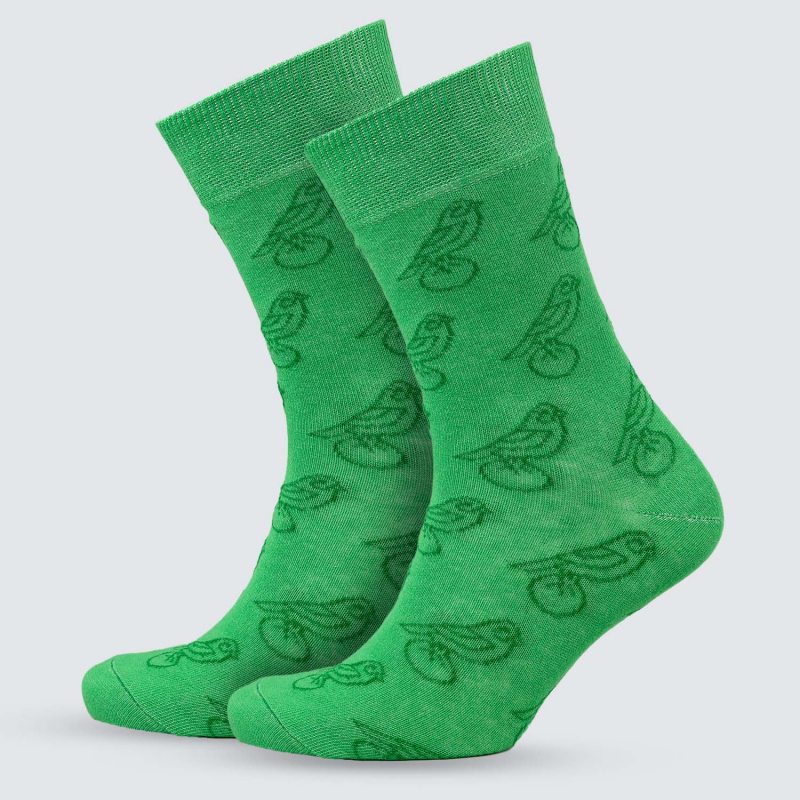 Green Tonal Repeat Canary Socks 