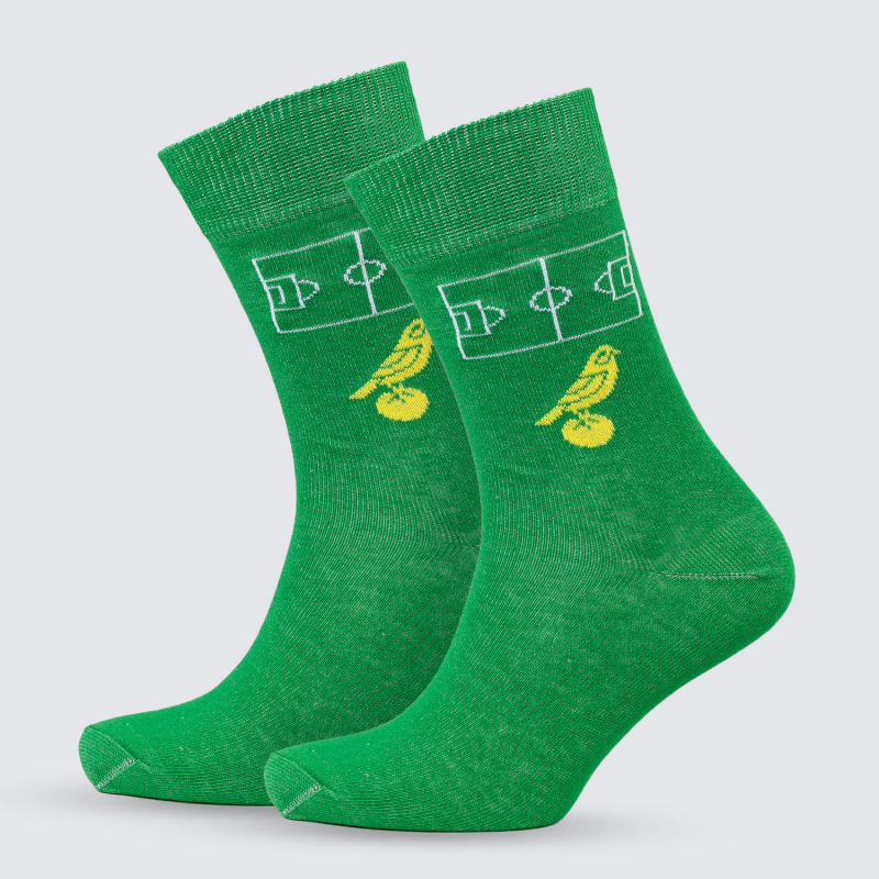 Green Pitch Canary Socks